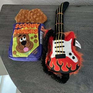 Scooby Snacks and Guitar Dog Toys barkbox petplay